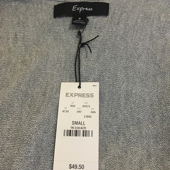 Silver Dolman Sleeve Cold Shoulder Top - Picture 4 of 6